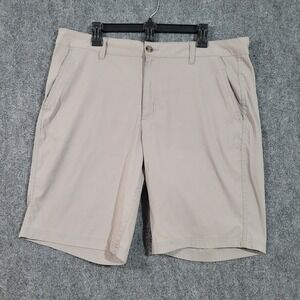 Eddie‎ Bauer Short Men's 38 Gray Flat Front Outdoor Hiking Nylon Stretch